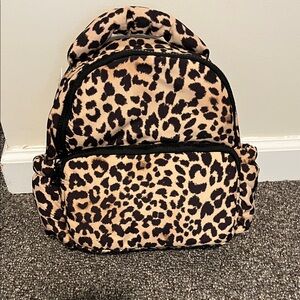 No boundaries leopard mini backpack